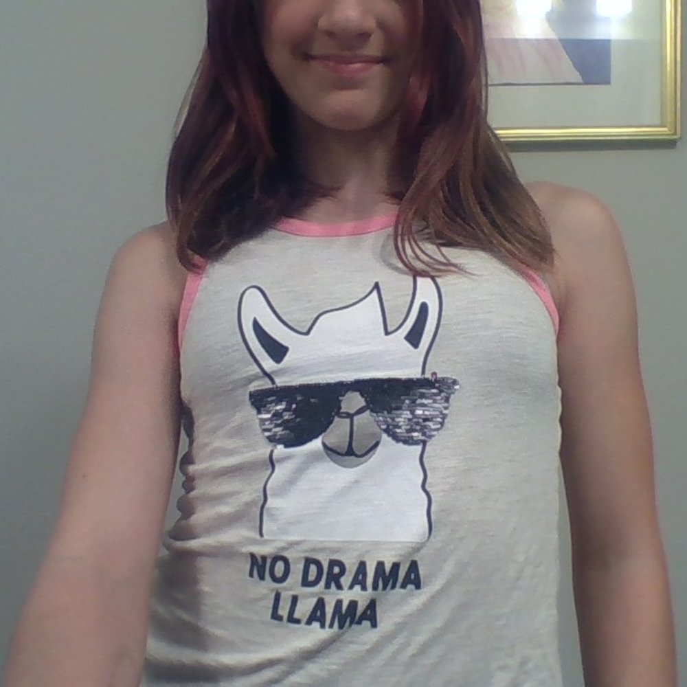 no drama llama tank top